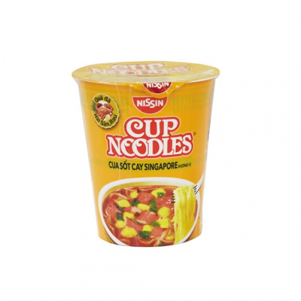 Mì Nissin cua sốt cay Sigapore ly 67g